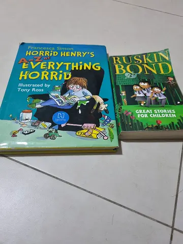 2 X BOOKS Ruskin Bond and HORRID HENRY