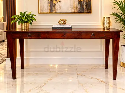 Marina Home solid wood Console table with 2 Drawers