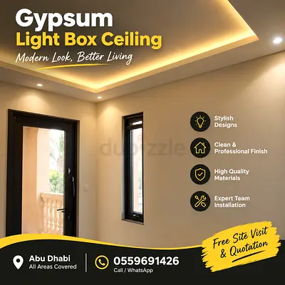 Celling light Box gypsum