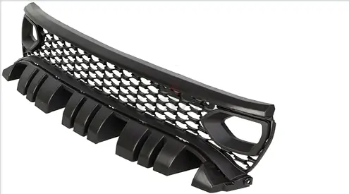 Front Grill For Dodge Charger SRT Scat Pack Daytona 2015-2019 W/Bezels Dual Inlet