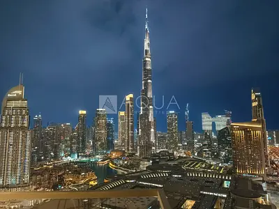 Full Burj &amp; Fountain | 2 Cheques | High Floor