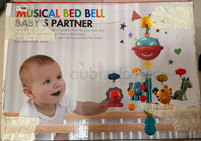 Musical Bed Bell Crib Mobile with Rotating Toys,  Music and Foldable potty seat for travel