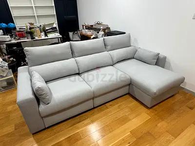 Ikea eskilstuna L shape sofa bed under storage