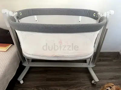 Pony 2-in-1 Co-sleeper Crib & Swing Grey