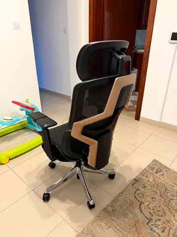 Ergonomic high-back office chair with headrest — good condition