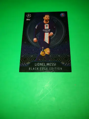 Lionel Messi Black Edge Edition Football Trading Card