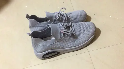 Light grey knit casual sneakers, size 41 Unused - bad fit