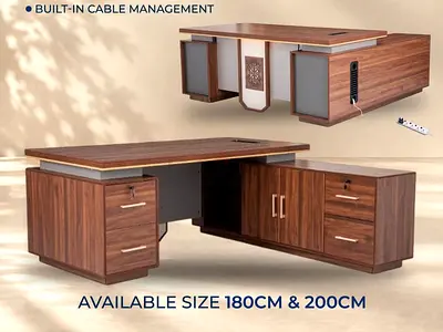 Brand new L Shape Wooden office Table 180 cm.Available