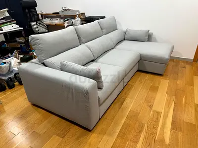 Ikea Eskilstuna L Shape Sofa bed gray