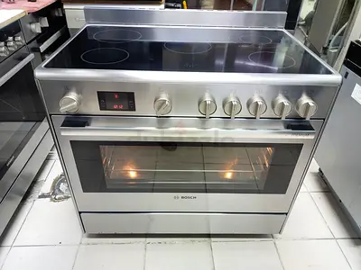 Bosch stainless steel electric cooker with ceramic hob and oven