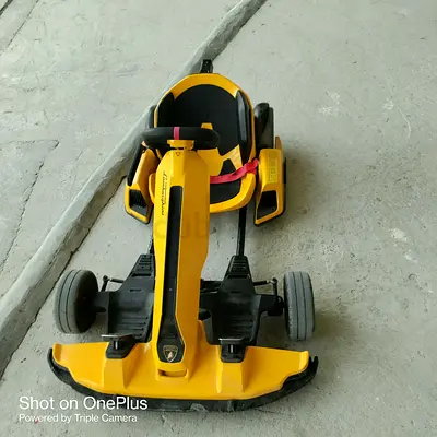 Yellow Kids Ride-On Pedal Go-Kart — Single Seater, Good Condition