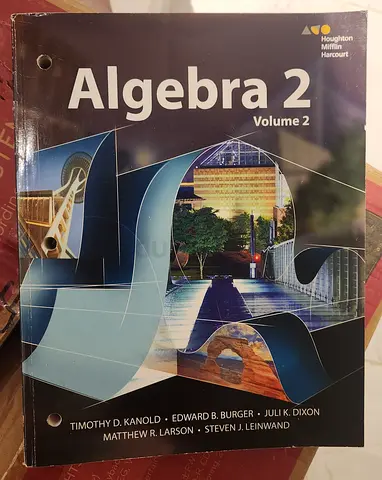 Algebra 2 Volume 2 - Houghton Mifflin Harcourt New Book.