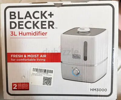 Black+Decker 3L Humidifier HM3000 - Good Condition, Unused Box