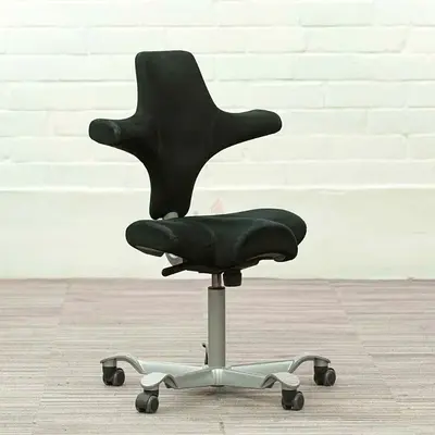Black HAGCapisco Adjustable Standing Desk Chair