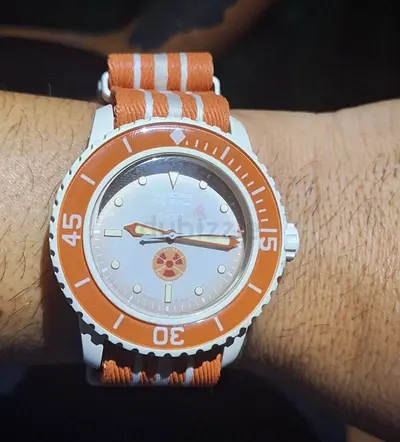 Blancpain ocean switch White automatic mechanical wristwatch with display.
