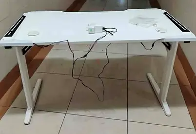 Adjustable Electric Standing Desk - White, Good Working Condition