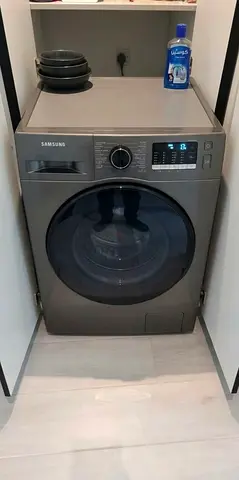 Samsung 8Kg/6Kg Front Loading Washer Dryer Combo with Ecobubble™ & Hygiene Steam (Inox Color)