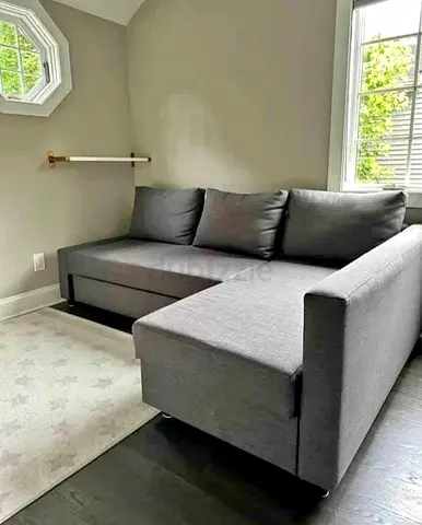 Gray L-shaped Sofa - Compact Corner Couch