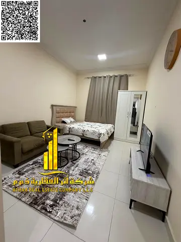 فرصة ذهبية أفخم استوديو مفروش بالكامل للإيجار الشهري في المويهات 2 شامل الفواتير والانترنت    – عجمان ✨