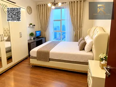 2 BHK for Rent in City Towers, Ajman | Furnished | Full Open View