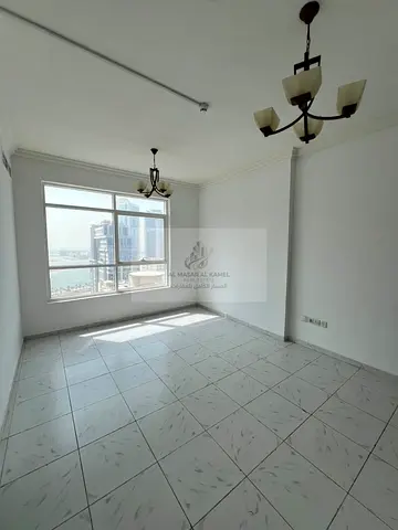 1-Bedroom Apartment for Annual Rent in Al Majaz 3 | Panoramic Open View | Second Row from Khalid Lagoon | Family Tower | 1 Month Free | 2 Bathrooms |