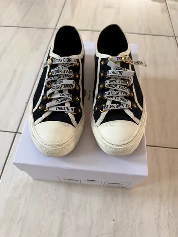 Authentic Dior Canvas Sneakers Size 38.5