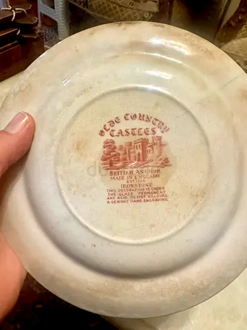 Old Country Castles British Anchor Ironstone Plate - Vintage Decorative Plate