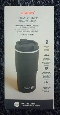 ASOBU Ceramic Travel Mug (Brand New)