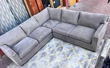 Crate&barrel axis feather filled sofa
