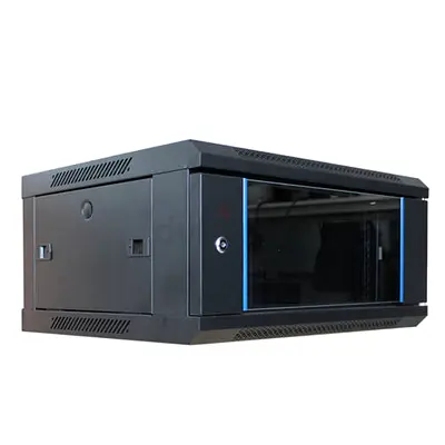 4U 600x450 Wall-Mount Server Rack Cabinet with Glass Door (Network Cabinet)
