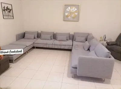 Like new Condition Ikea Sodhremn U Shape Sofa light gray