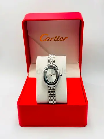 Cartier Oval Women’s Luxury Watch – Silver Stainless Steel Bracelet