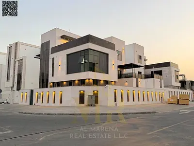 Ajman – Al Helio 2 | Corner villa with elevator and swimming pool; two floors plus roof; 6 bedrooms