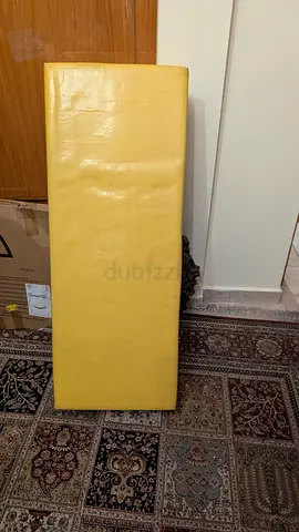 Single foam mattress / sleeping pad - yellow, firm
