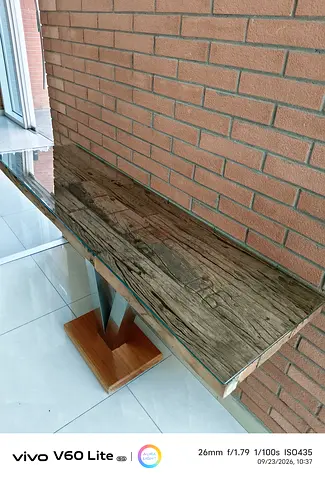 Railway wood Entry Console Table Only