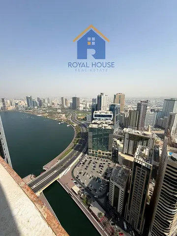 TENANCY CONTRACT AT LANDLORD'S EXPENSE + 1 MONTH FREE The most luxurious and prestigious 3-bedroom apartment in Sharjah, featuring parking, gym, swim