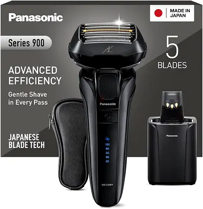 Panasonic ES-LV9U Series 900 Premium 5-Way Trimmer Head with Linear Motor Including