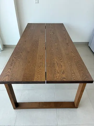 IKEA Morbylanga oak veneer brown strained 220x100 cm