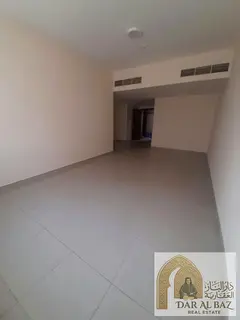 Two-bedroom apartment with a living room available for annual rent in Al Majaz 2, Sharjah. It featur