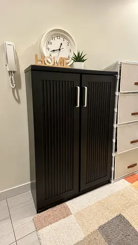 Solid Wooden Shoe Cabinet - 280 AED negotiable