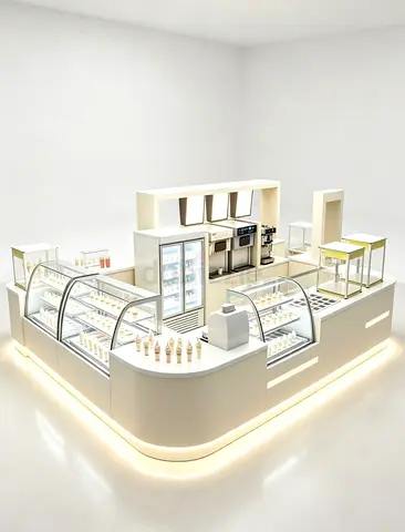 Modular Commercial Ice Cream / Dessert Kiosk Unit - Kiosk For Sale
