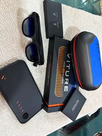 VITURE Pro XR/AR Glasses, 135" 120Hz 1000Nits Display, glasses and mobile dock pro