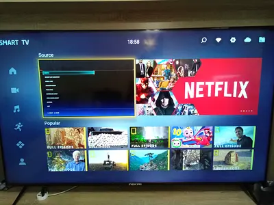 A large size TV