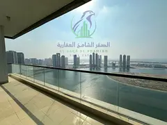 Spacious 3-bed sea-view apartment, 3 master bedrooms, 5 baths, large terrace, maid's room, pool & gy