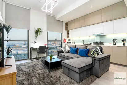 Spacious 1BR with Balcony | 2 Baths | Modern Furnished | Noor 3 Midtown | Monthly Stay