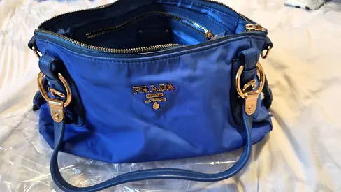 Blue original prada nylon
