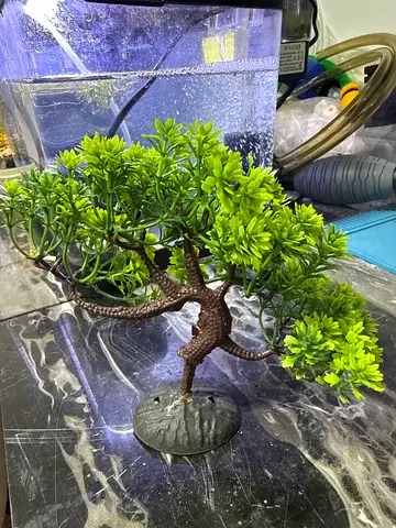 Small Decorative Artificial Bonsai Tree - Green