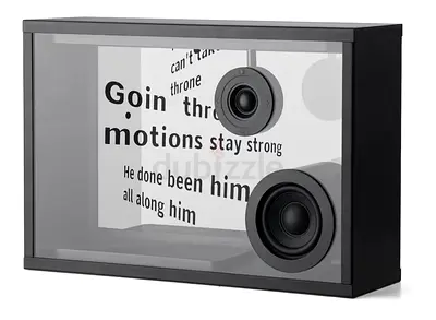 Transparent Bluetooth Speaker with Dual Drivers — Good Condition