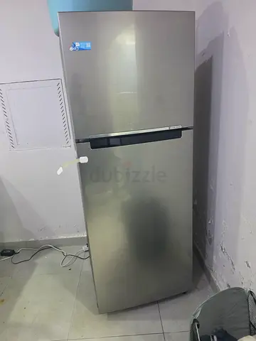 Double Door Stainless Steel Refrigerator - Good Working Condition