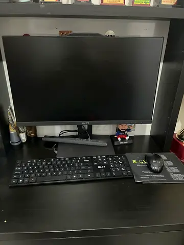 24-inch LED Monitor with Wireless Keyboard & Mouse - Good Condition